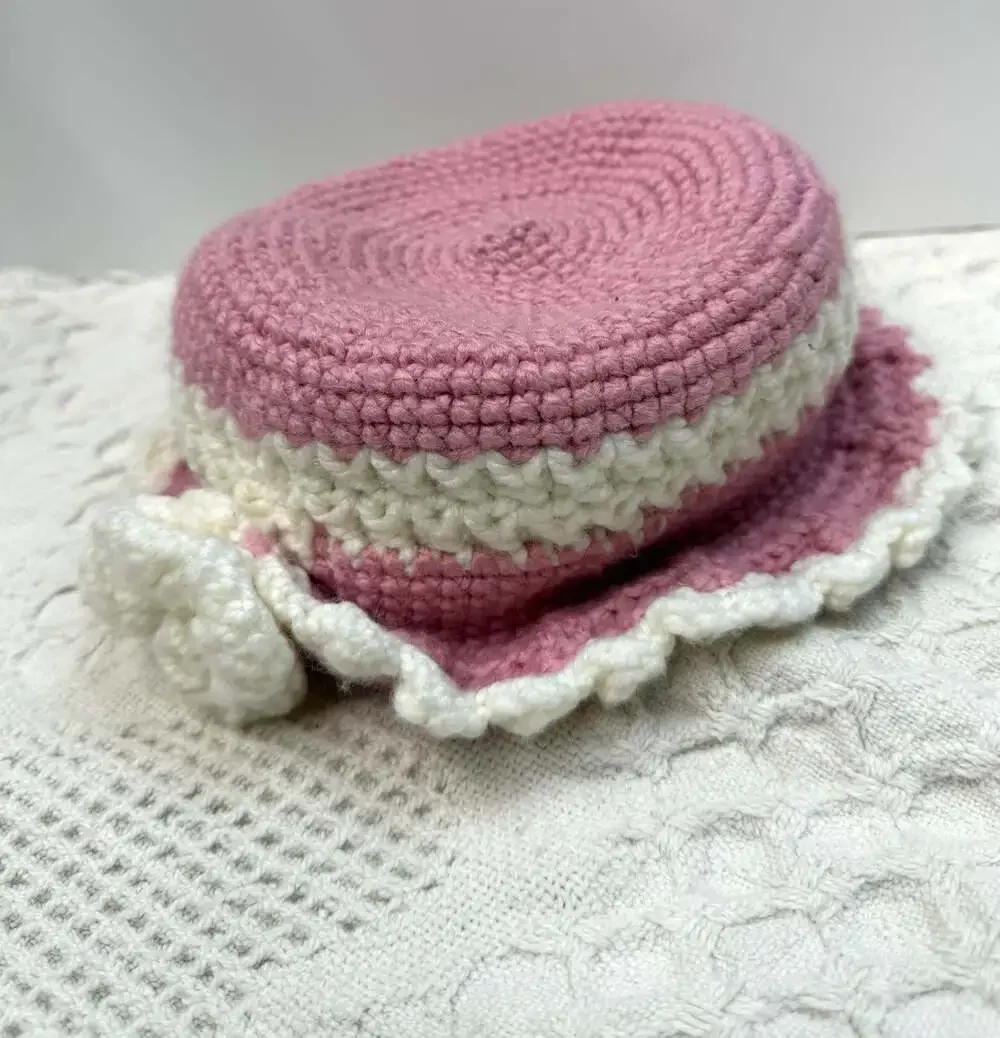 Handmade crochet bucket